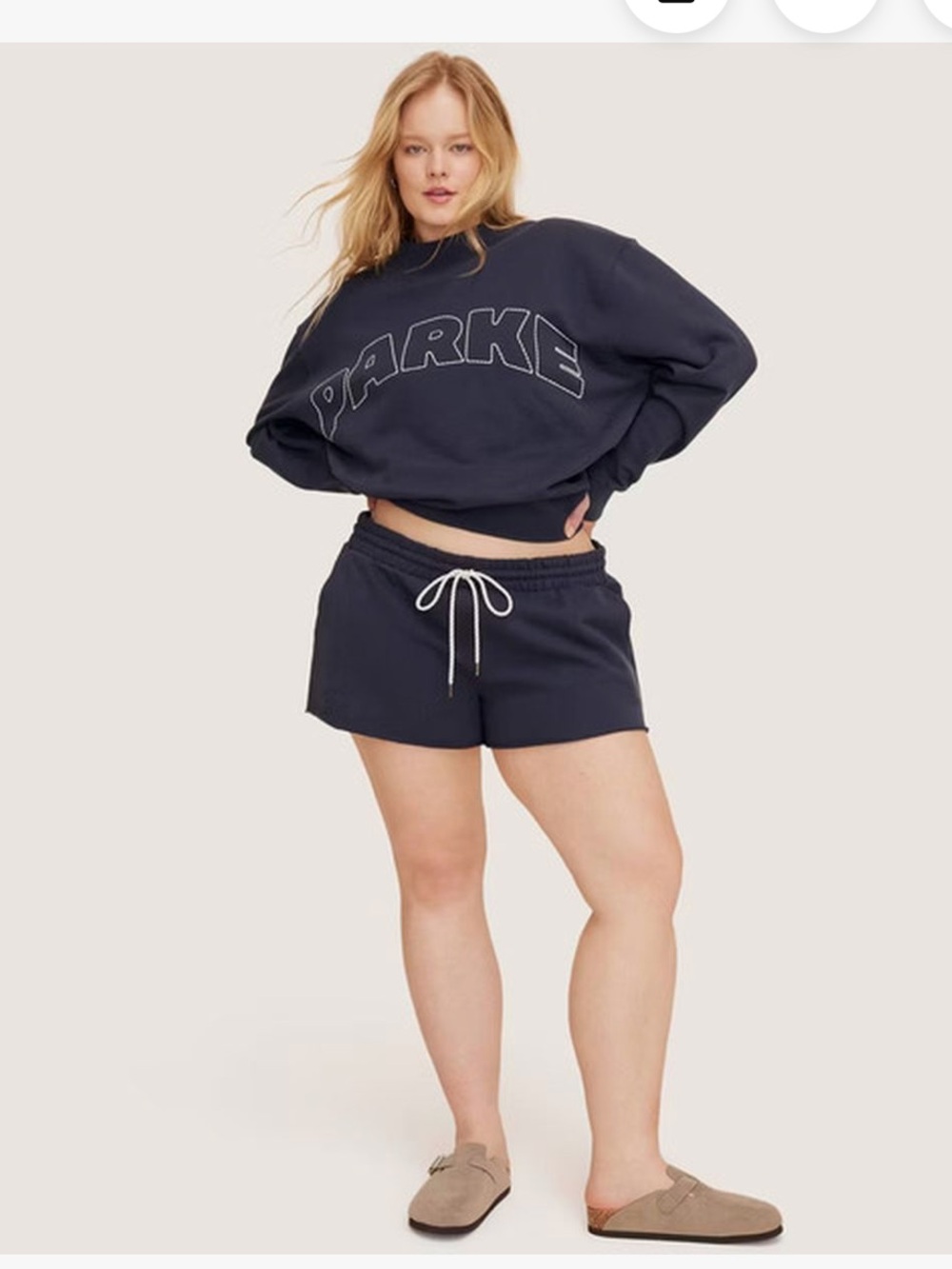 NWT Parke x Target Mid-Rise Pull-On Sweatshorts